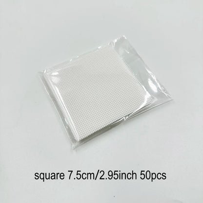Bonsai Pot Mesh Sheets 100pcs - White Drainage Net Bottom Covers
