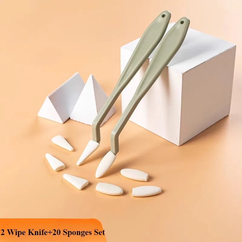 Art Sketch Wipe Knife + 20pcs Washable Brush Sponge Eraser Pen Set
