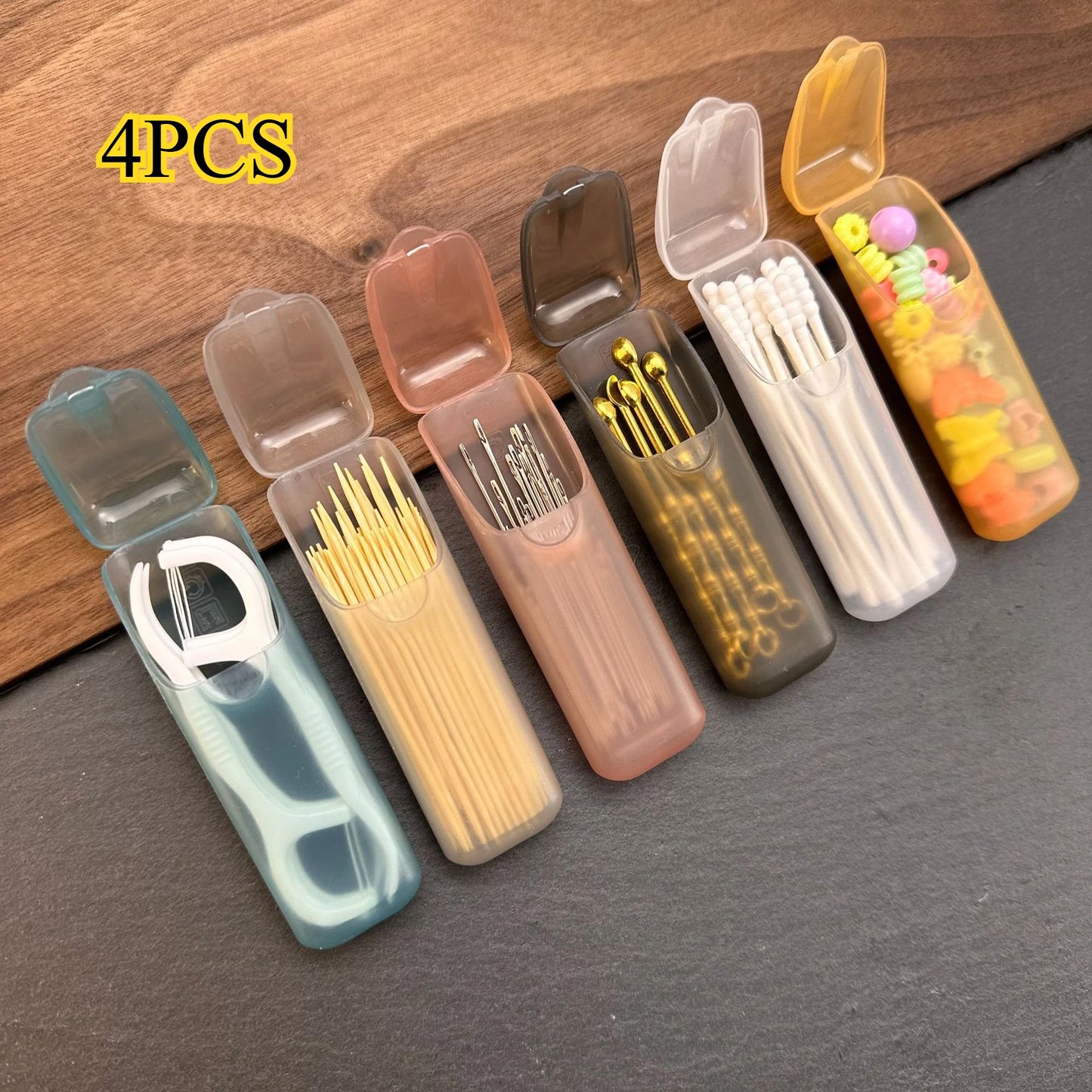4-Piece Mini Storage Boxes Set - Portable Small Parts Organizer