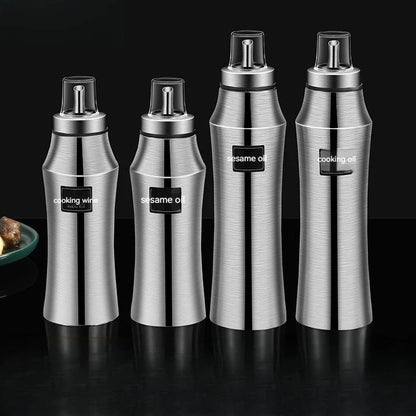 304 Stainless Steel Oil Storage Jar - Leakproof Large Capacity