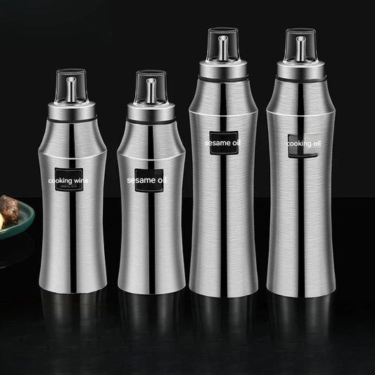 304 Stainless Steel Oil Storage Jar - Leakproof Large Capacity