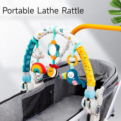 Adjustable Baby Stroller Arch Toy - Clip-On Crib Mobile Hanging Bell