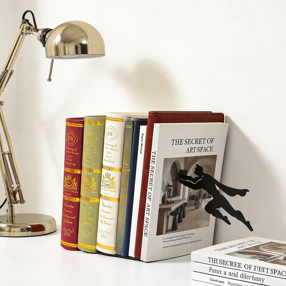 Superhero Bookend,Floating Bookshelf for Book Lovers