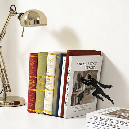 Superhero Bookend,Floating Bookshelf for Book Lovers