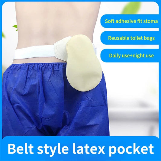 Silicone Drainable Urostomy Ostomy Pouch with Adjustable Belt