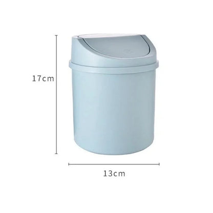Mini Desktop Trash Can with Lid - Small Office Desk Waste Bin