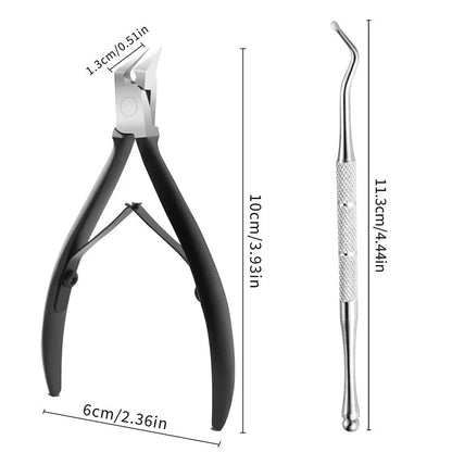 Professional Stainless Steel Ingrown Thick Toenail Clipper Nipper