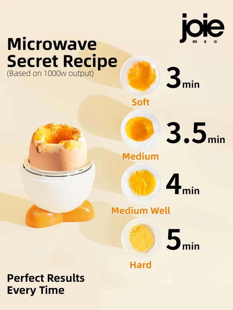 Joie Microwave Egg Boiler - Poacher Steamer for Chicken & Quail Eggs
