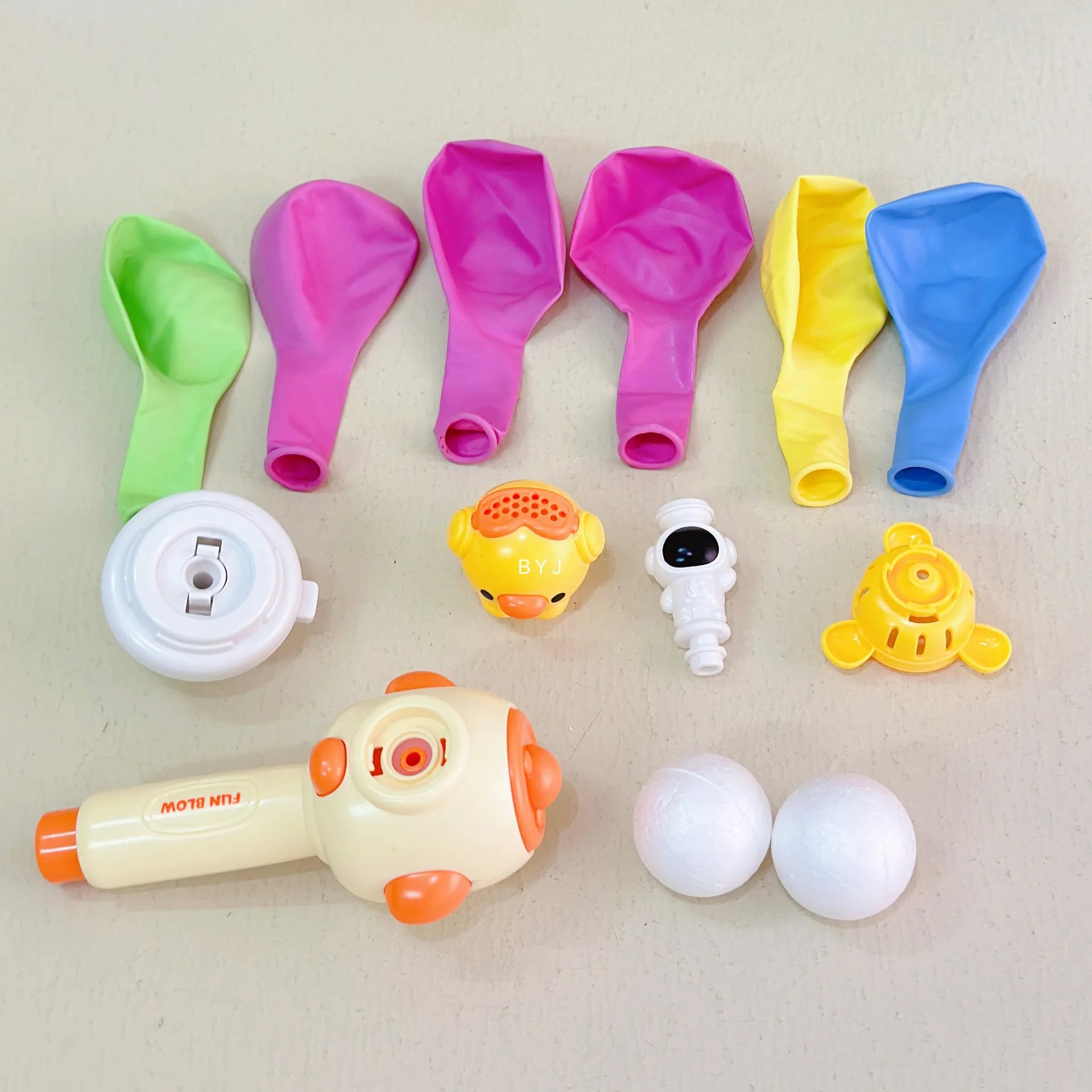 3-in-1 Montessori Blow Pipe Ball Toy - Whistle & Floating Ball Set