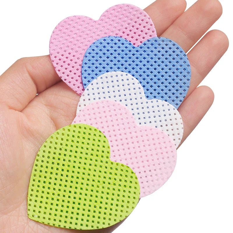 200pcs Cotton Eyelash Glue Remover Wipes - Lash Extension Cleaner