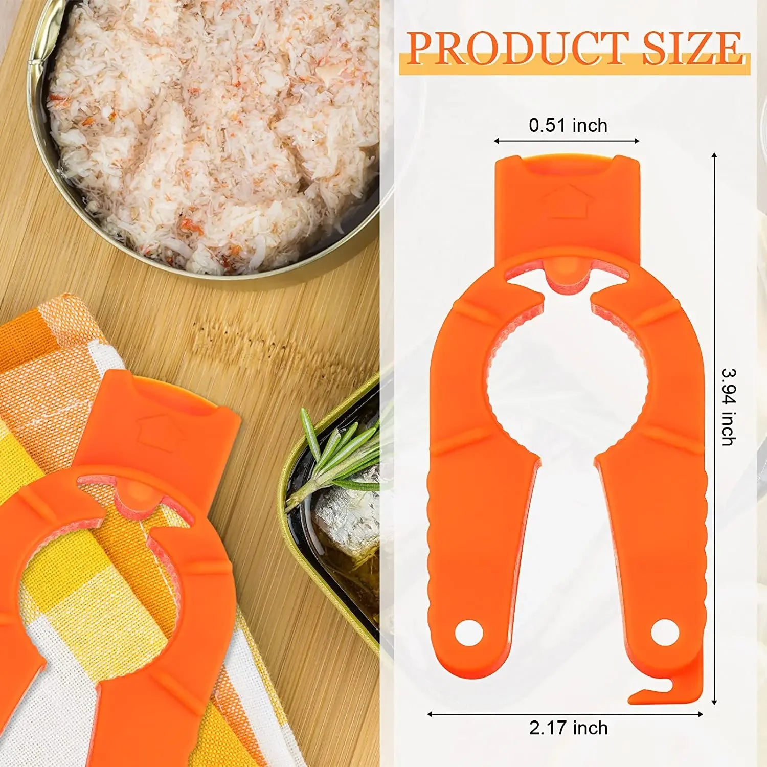 Multifunctional Bottle Opener Can Opener Jar Lid Remover Tool