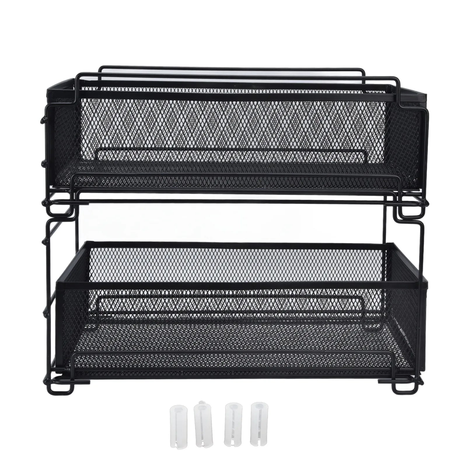 Sliding Under Sink Drawer Organizer - Pull Out Kitchen Storage Rack