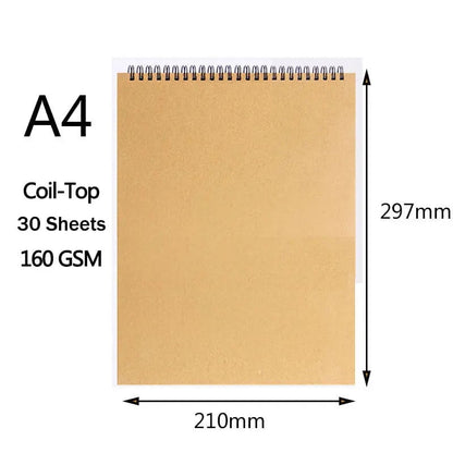 Professional Spiral Sketchbook Thick Paper Art Drawing Notebook