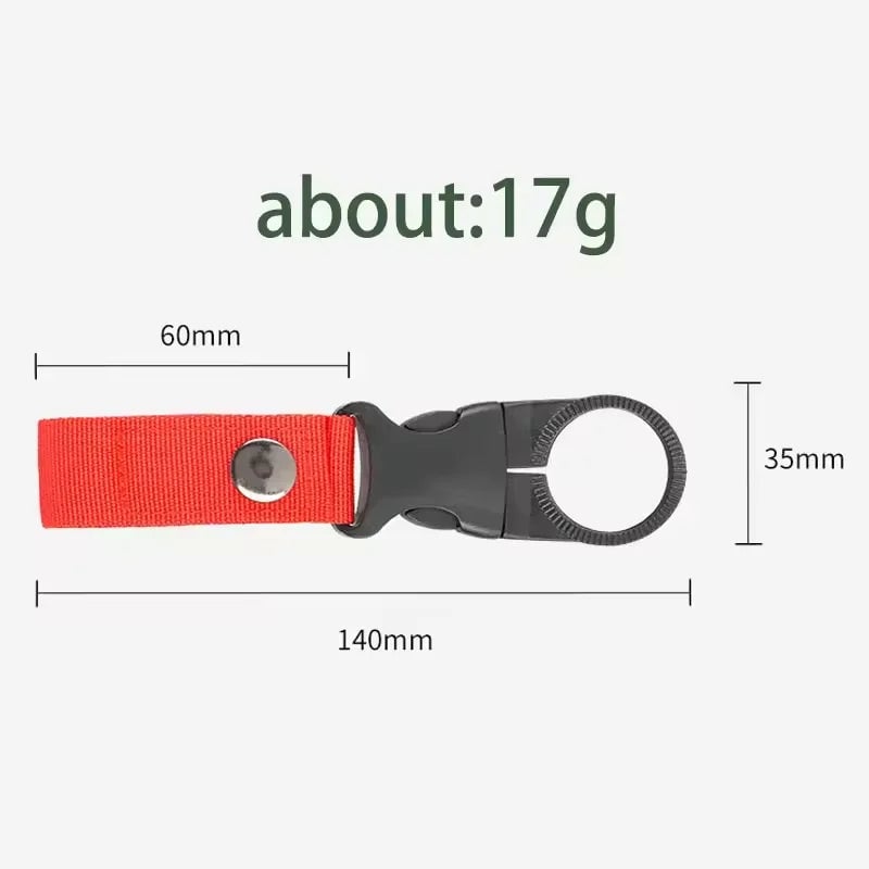 Nylon Webbing Buckle Water Bottle Holder Carabiner Belt Clip