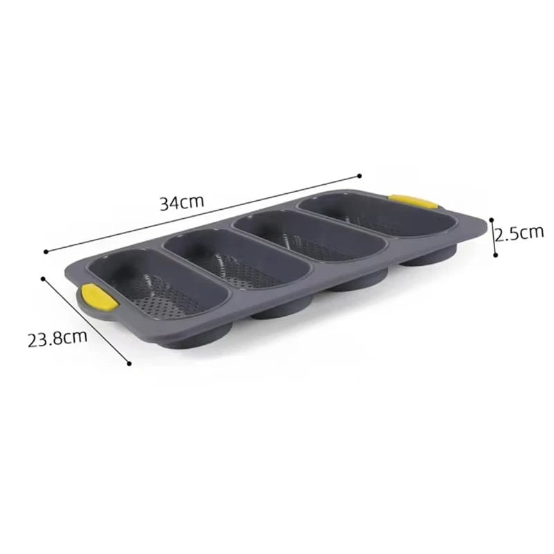 Large Silicone Baguette Baking Mold - Restaurant Grade Non-Stick