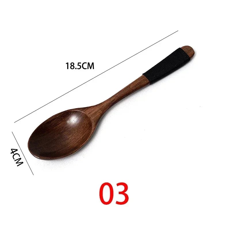 Natural Wooden Cooking Spoons - Multi-Purpose Kitchen Utensil Set