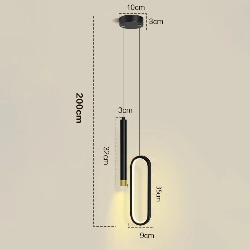 Nordic LED Pendant Light - Modern Hanging Lamp Kitchen Dining Room