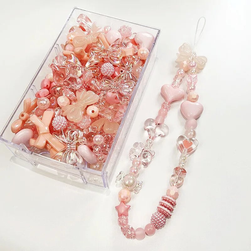 Acrylic Beads 10/30g Heart Bow Flower 8 Styles DIY Jewelry Making