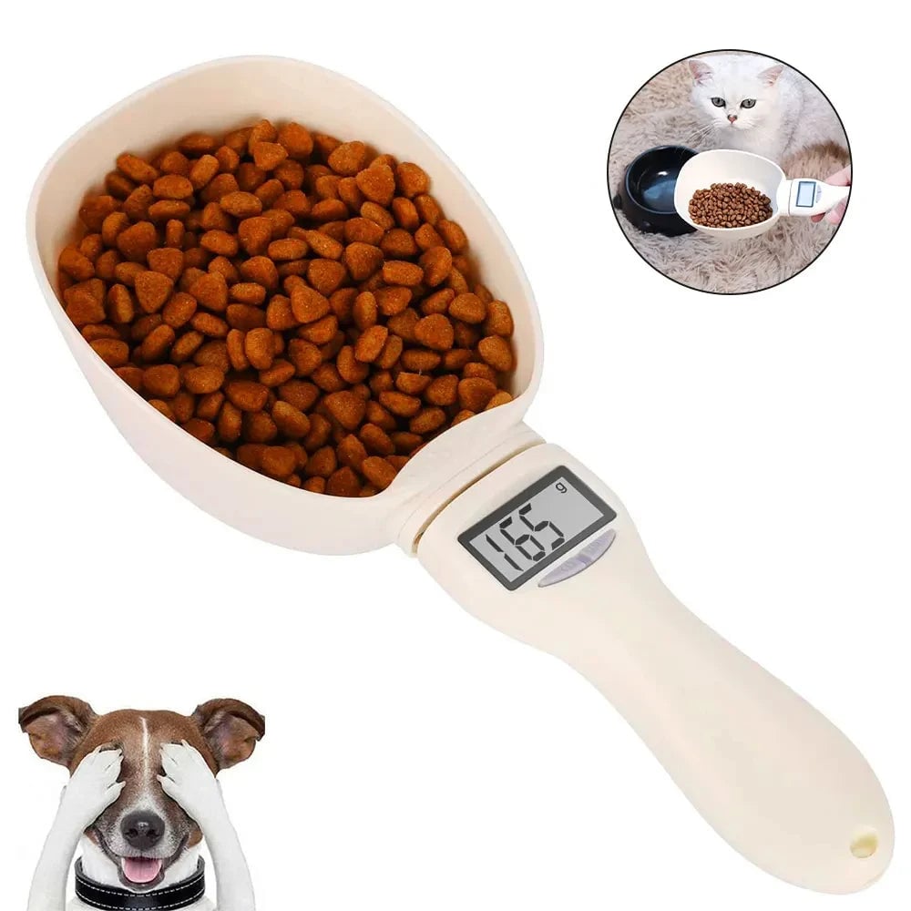 Digital Pet Food Measuring Scoop - Electronic Scale Cup with LED