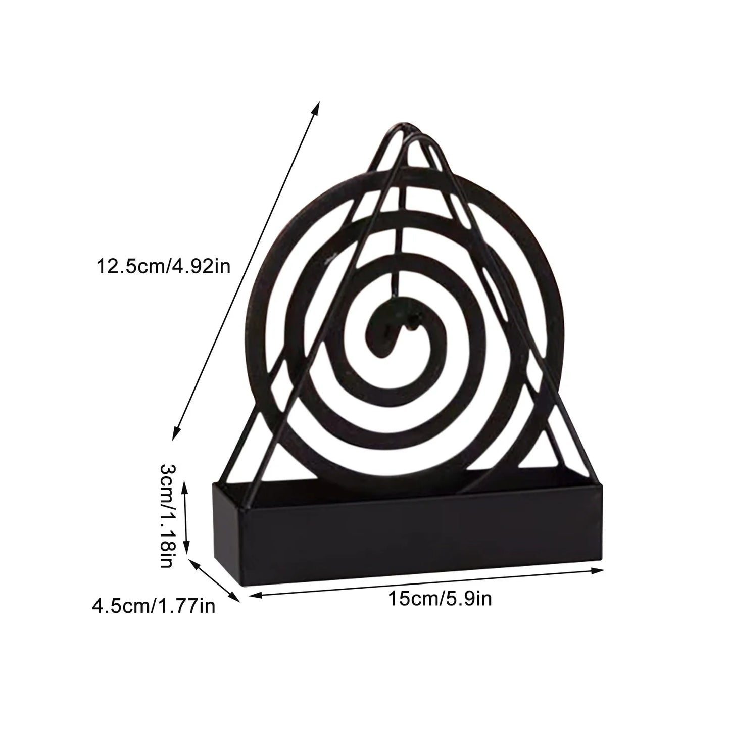 Iron Mosquito Coil Holder & Incense Burner Frame Incense Holders Coil Modern Repellent Incense Rack For Household Bedroom Patio