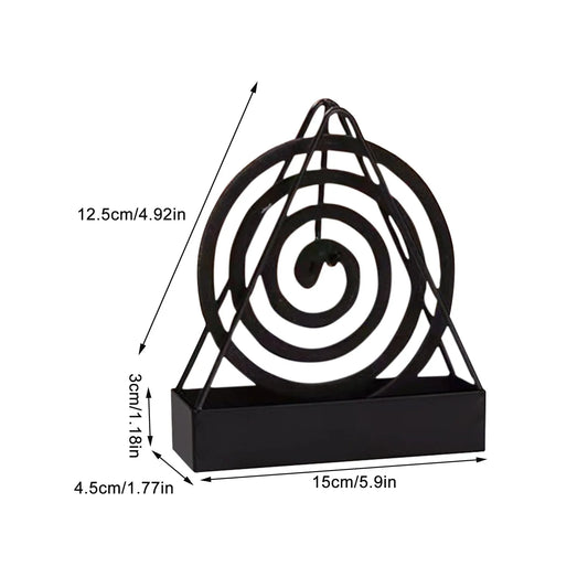 Iron Mosquito Coil Holder & Incense Burner Frame Incense Holders Coil Modern Repellent Incense Rack For Household Bedroom Patio
