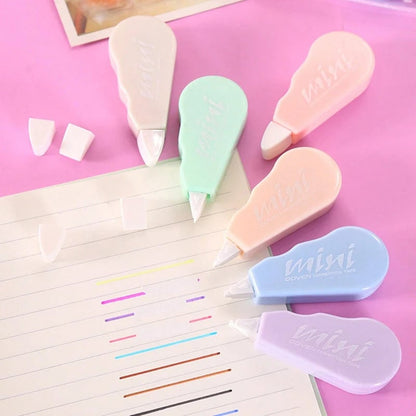 6-Piece Kawaii Macaron Correction Tape Set - School Office Supplies