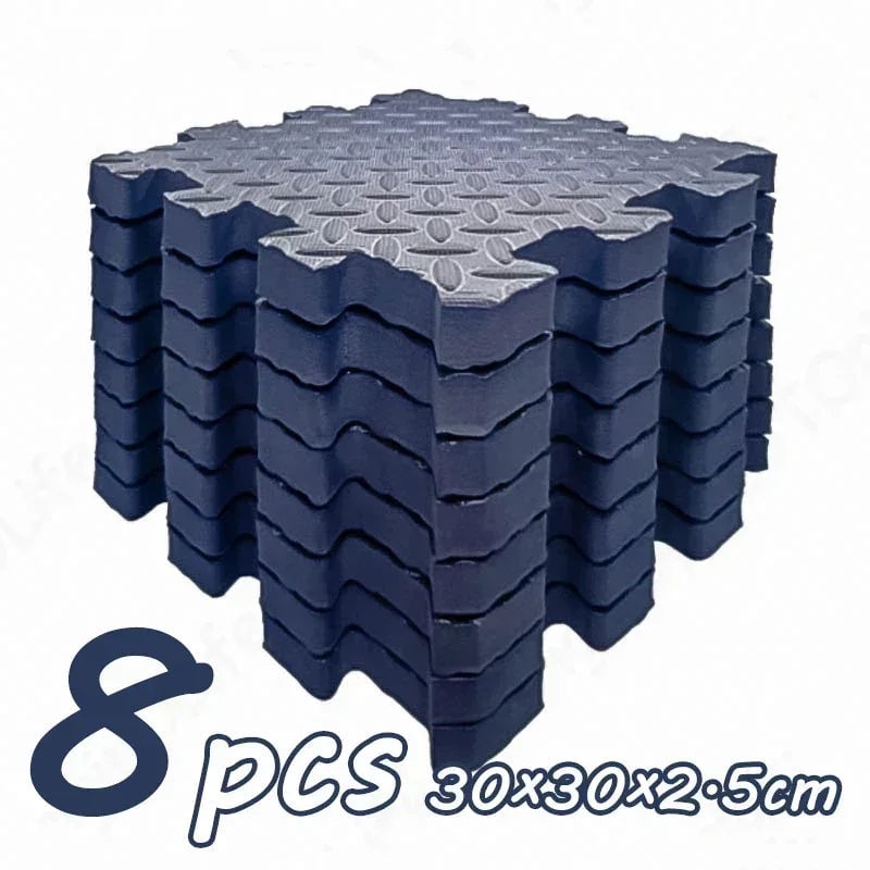 8Pcs 2.5cm Thick Nonslip Baby Play Mat Soundproof Puzzle Gym