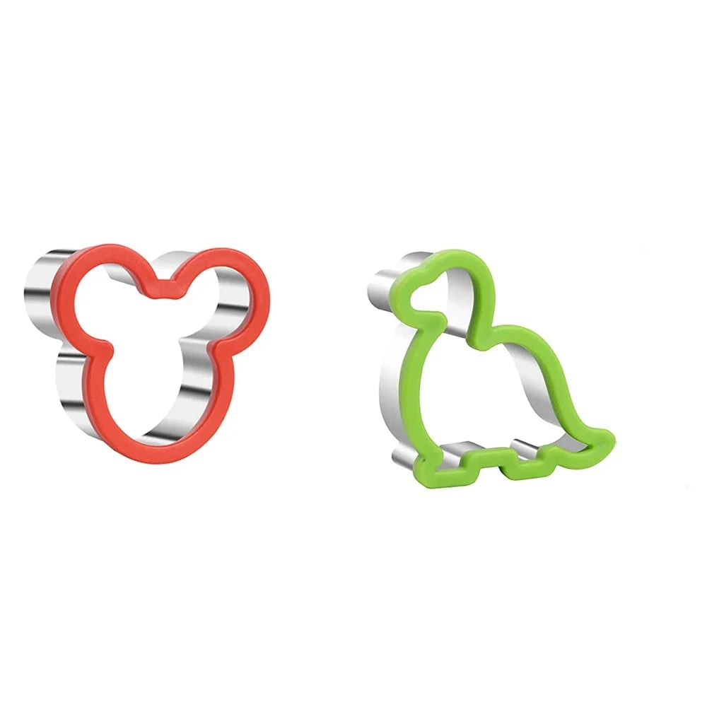 Kids Sandwich Cutters Set Heart Star Mickey Shape Bread Toast Molds