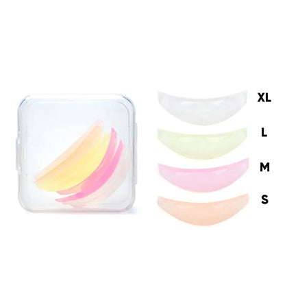 4 Pairs Silicone Eyelash Lifting Pads Reusable Perm Rods Kit