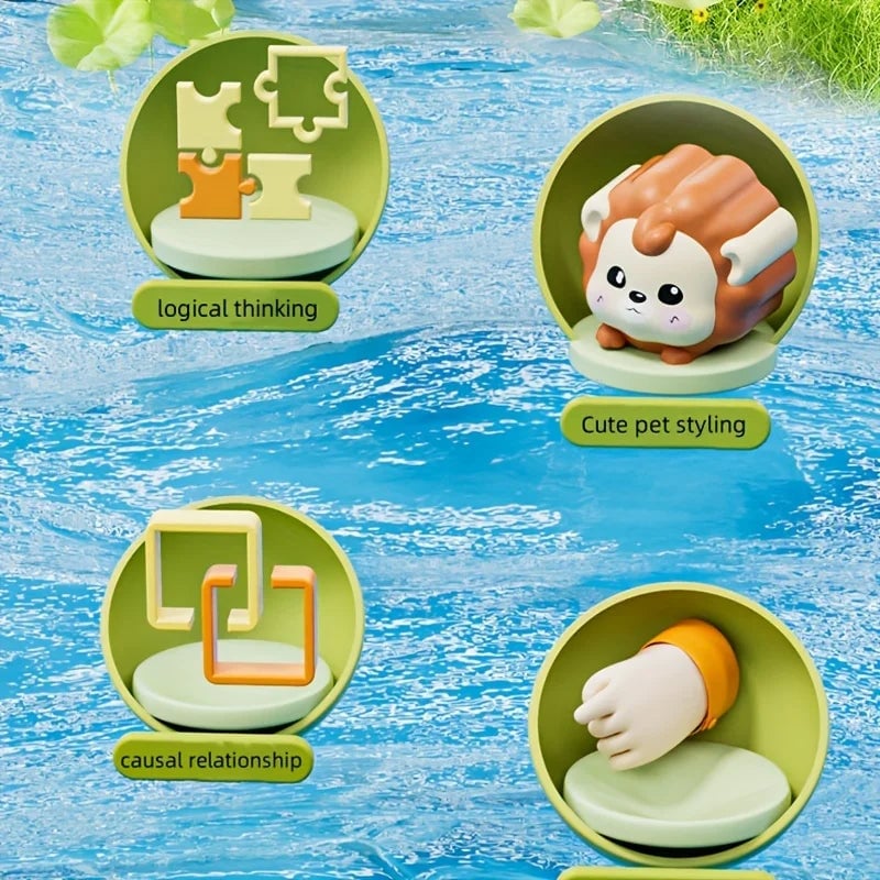 Montessori Pop-Up Animal Learning Box - Logic & Motor Skills Toy