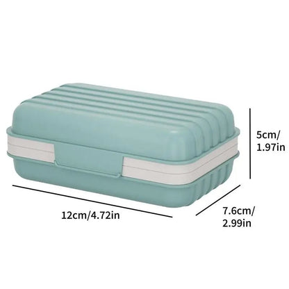 Lidded Soap Holder Travel Case - Waterproof Soap Bar Container