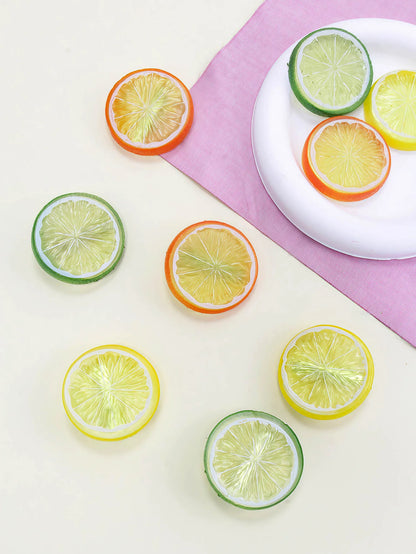 Citrus Fruit Hair Clips - Lemon Orange Design Summer Girls Hairpins