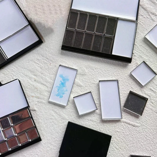 Magnetic Aluminum Watercolor Travel Palette Box with Pans - Portable