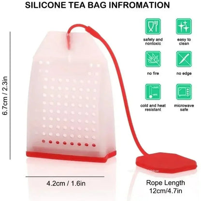 Food Grade Silicone Tea Infuser Strainer - Loose Leaf Diffuser