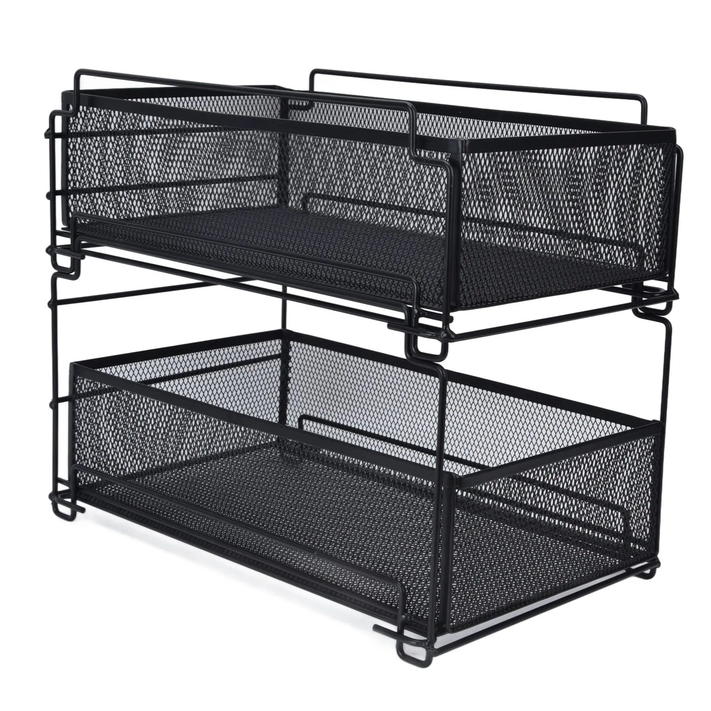 Sliding Under Sink Drawer Organizer - Pull Out Kitchen Storage Rack