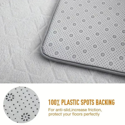 U-Shaped Waterproof Toilet Mat - Anti-Slip Bathroom Floor Pad