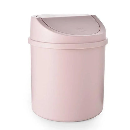 Mini Desktop Trash Can with Lid - Small Office Desk Waste Bin