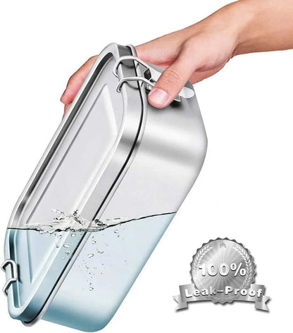 304 Stainless Steel Bento Lunch Box - Airtight BPA-Free Adult