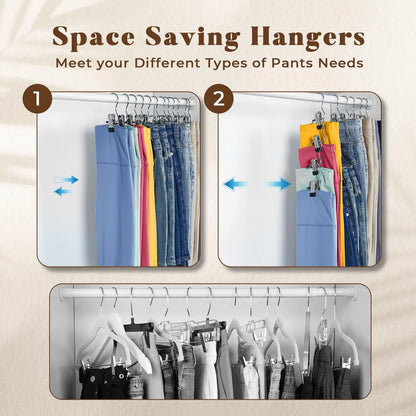 10pcs Stainless Steel Clothespin Clips Multi-Purpose Laundry Hangers