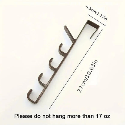 Over Door Clothes Hanger Rack - Plastic Bedroom Storage Hook Organizer