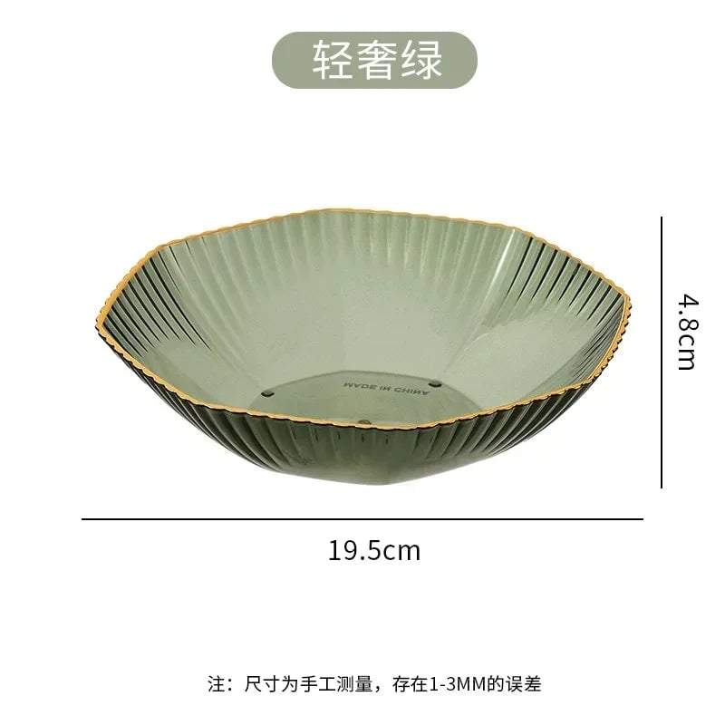 PET Partitioned Serving Plate - Multi-Section Dinnerware Dish