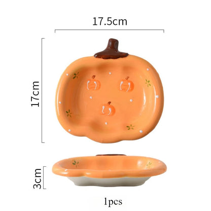 Ceramic Mini Dessert Plates - Small Fruit Salad Serving Trays Set
