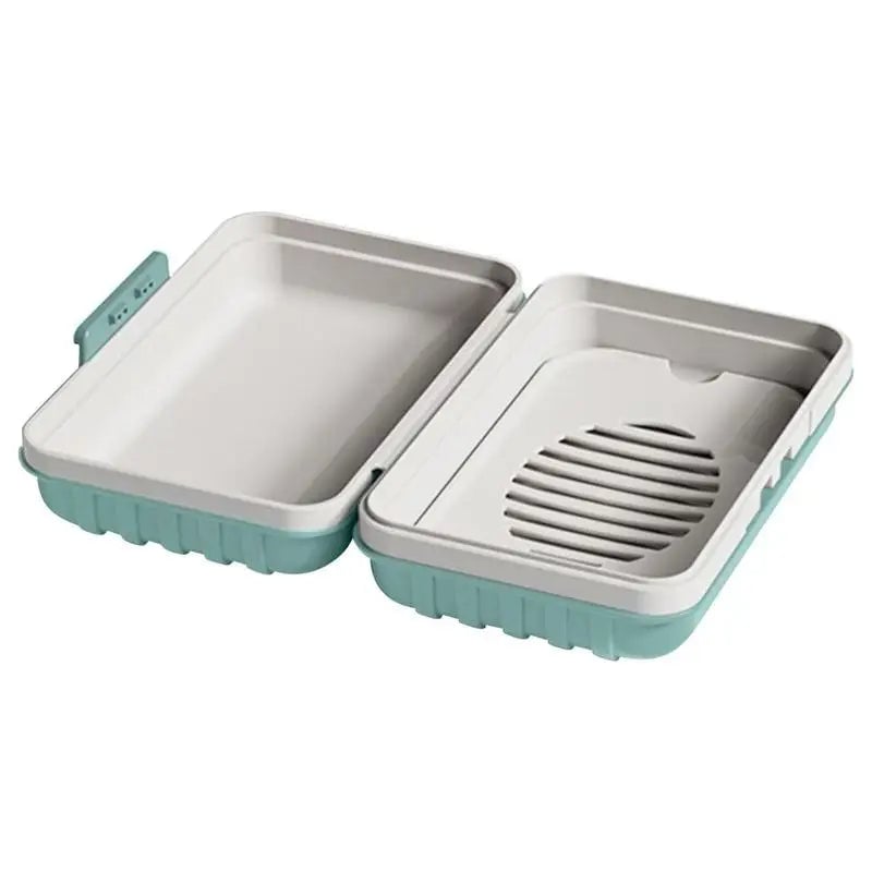 Lidded Soap Holder Travel Case - Waterproof Soap Bar Container