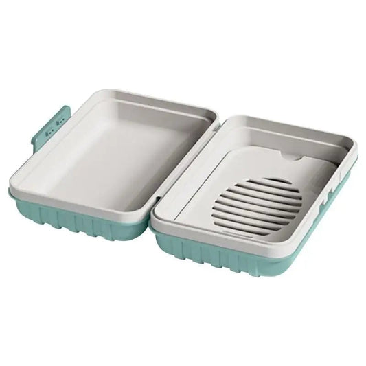 Lidded Soap Holder Travel Case - Waterproof Soap Bar Container