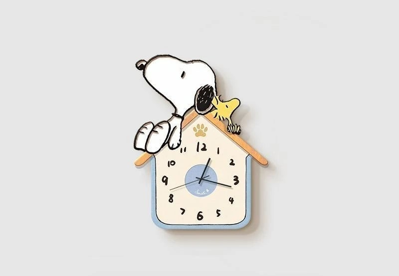 Snoopy Wall Clock - Cartoon Character Design Indoor Decor