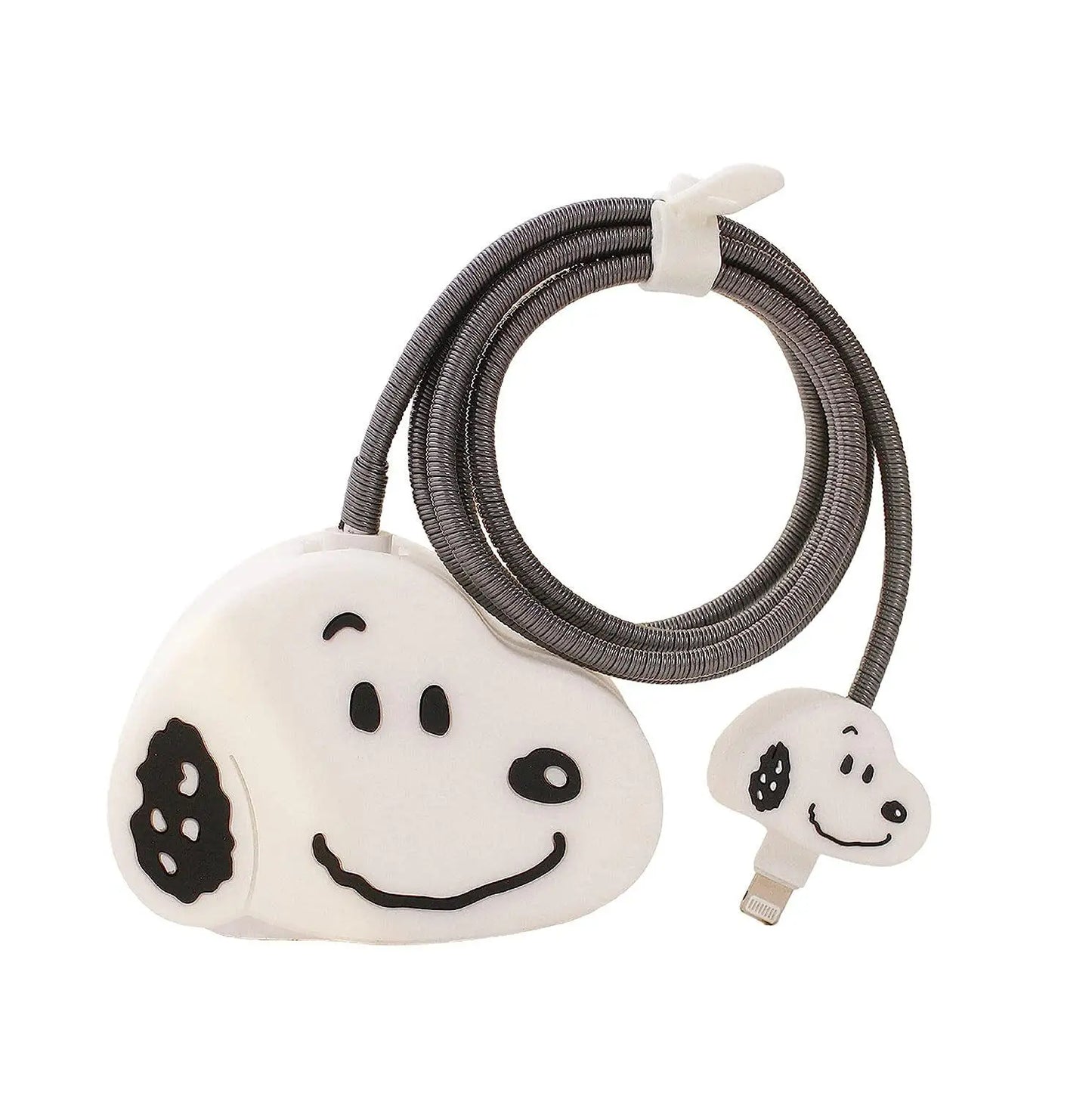 Snoopy USB Cable Protector Case for iPhone iPad 18/20W Charger Winder