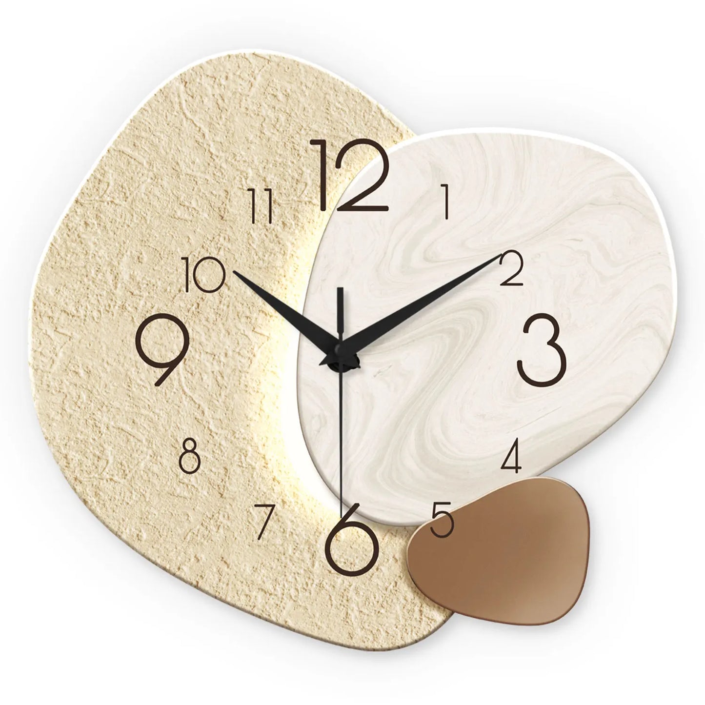 Silent Quartz Wall Clock - Modern Minimalist Design for Living Room