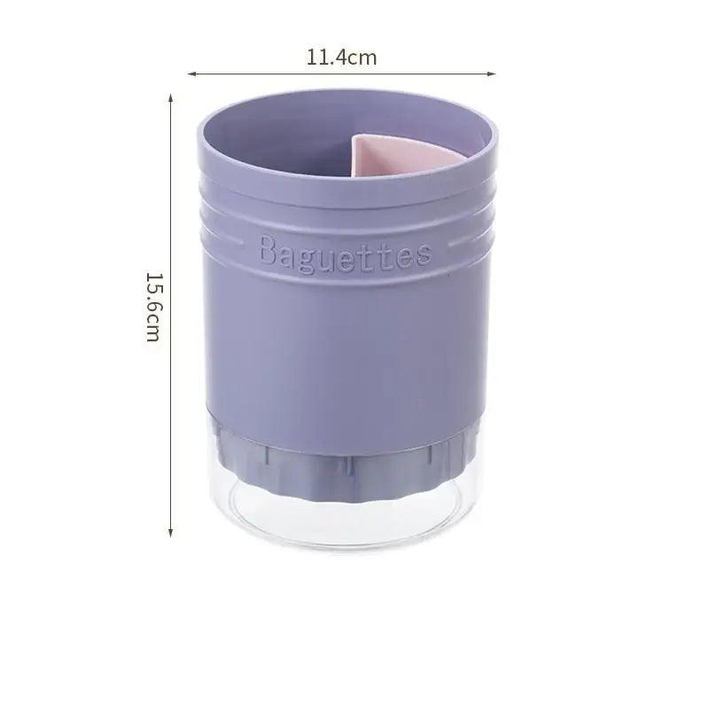 Multi-Functional Plastic Cutlery Storage Holder with Drain Design
