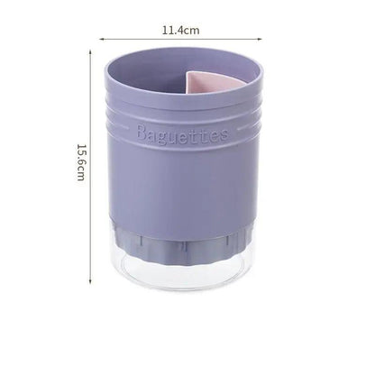 Multi-Functional Plastic Cutlery Storage Holder with Drain Design