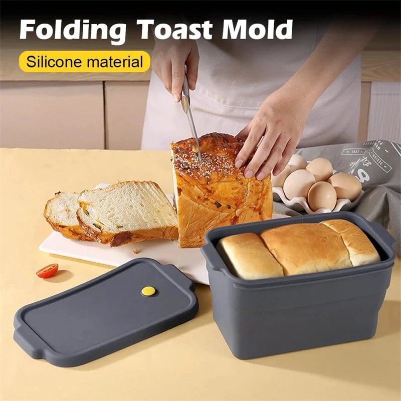 Silicone Bread Baking Mold - Non-Stick Toast Loaf Pan Kitchen